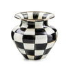 Mackenzie Childs Courtly Check Enamel Vase