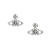 Vivienne Westwood Reina Silver Stud Earrings, Rhodium Plated