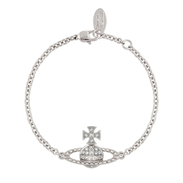 Vivienne Westwood Mayfair Bas Relief Bracelet, Rhodium Plated