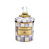 Mackenzie Childs Violet Check Mini Canister