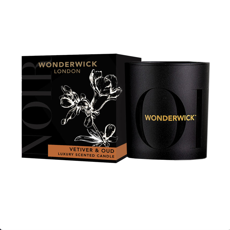 Wonderwick Noir Vetiver & Oud Glass Candle