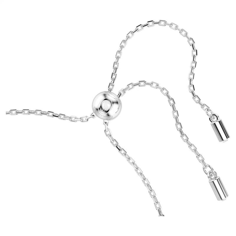 Swarovski x Ariana Grande Capsule Pearl Bracelet, White, Rhodium Plated, Medium