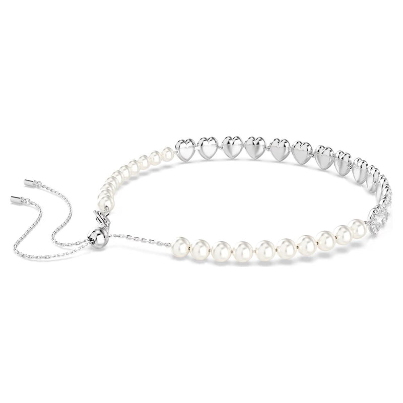 Swarovski x Ariana Grande Capsule Angelic Choker, White, Rhodium Plated