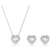 Swarovski x Ariana Grande Capsule Angelic Jewellery Set, White, Rhodium Plated