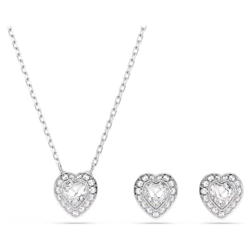 Swarovski x Ariana Grande Capsule Angelic Jewellery Set, White, Rhodium Plated