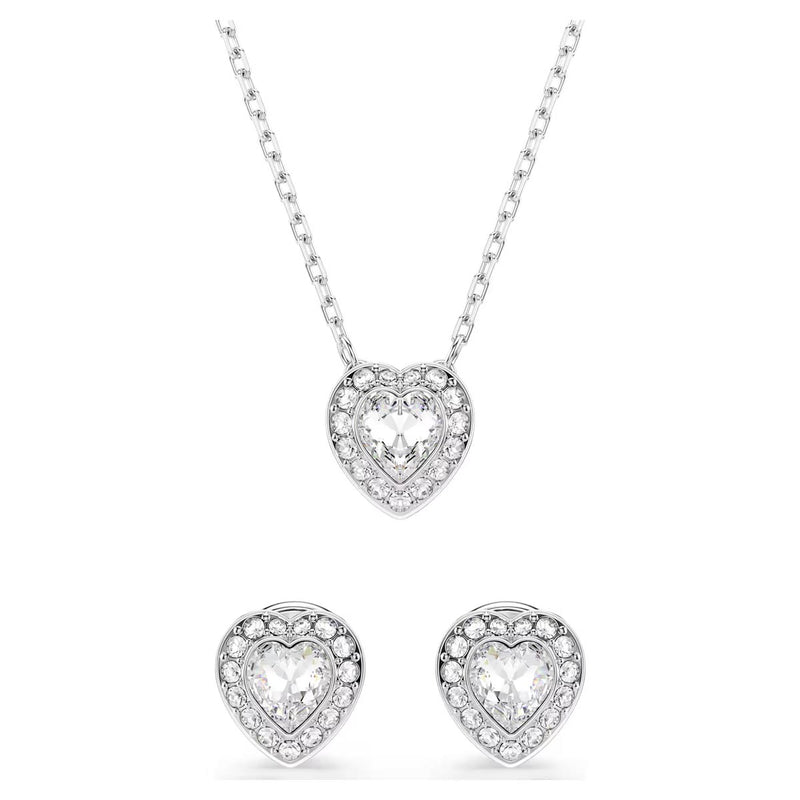 Swarovski x Ariana Grande Capsule Angelic Jewellery Set, White, Rhodium Plated