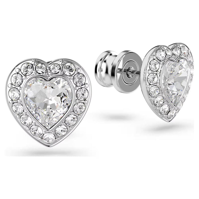 Swarovski x Ariana Grande Capsule Angelic Earrings, White, Rhodium Plated