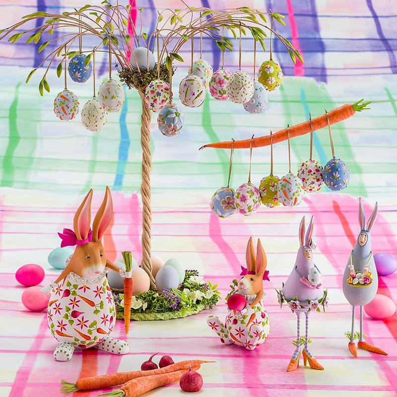 Mackenzie-Childs Patience Brewster Bright Floral Eggs, Set of 6