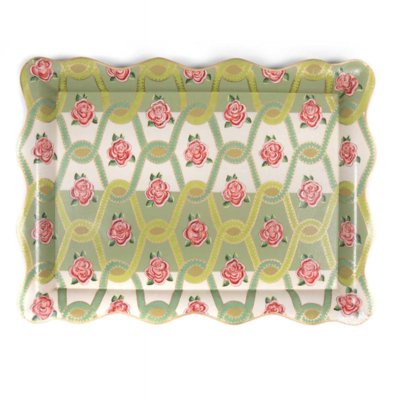 Mackenzie-Childs Really Rosy Tray, Large