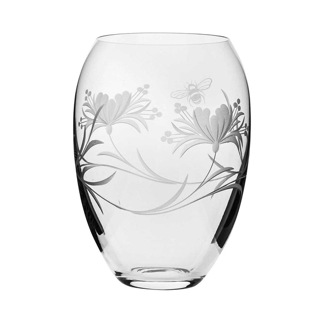 Royal Scot Bee and Honeysuckle Medium Barrel Vase
