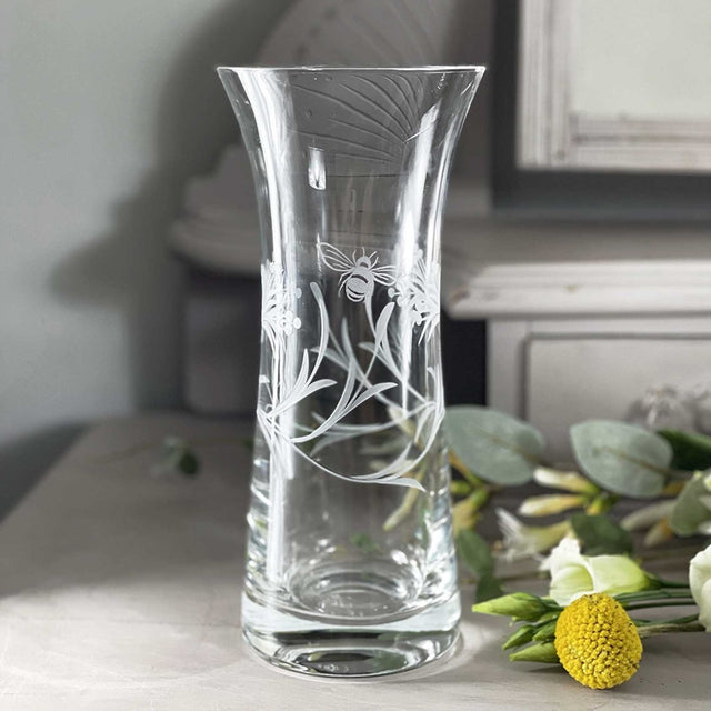 Royal Scot Bee and Honeysuckle Lily Vase