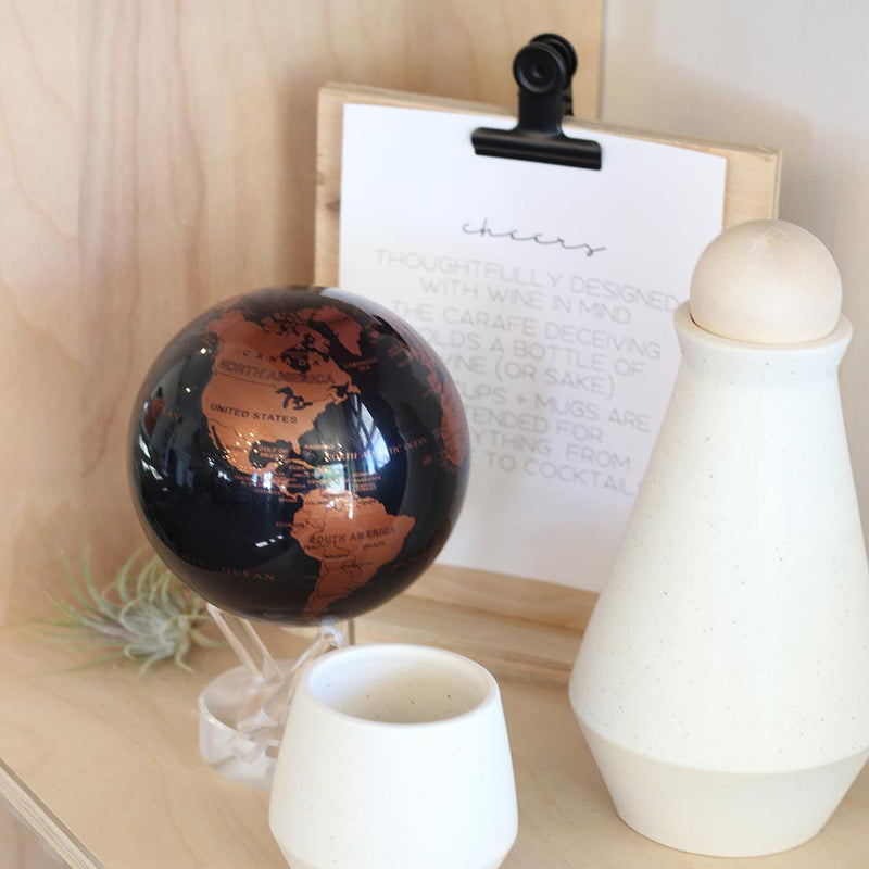Mova Globe Black and Copper 4.5 inch