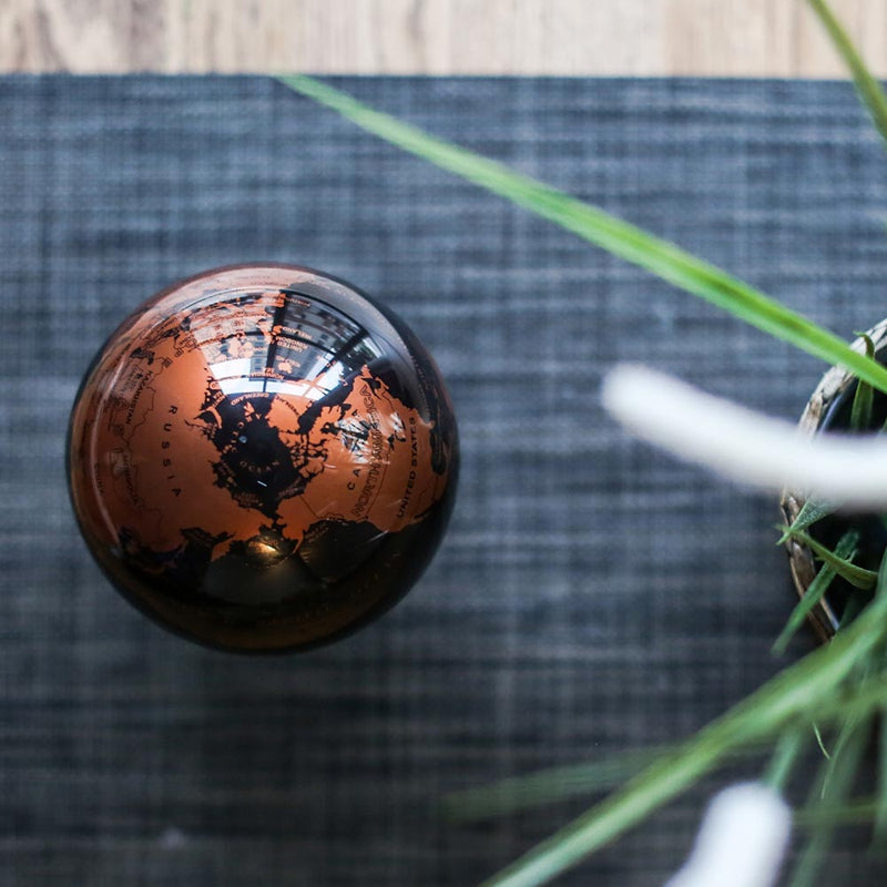 4.5 inch Mova Globe Black and Copper 