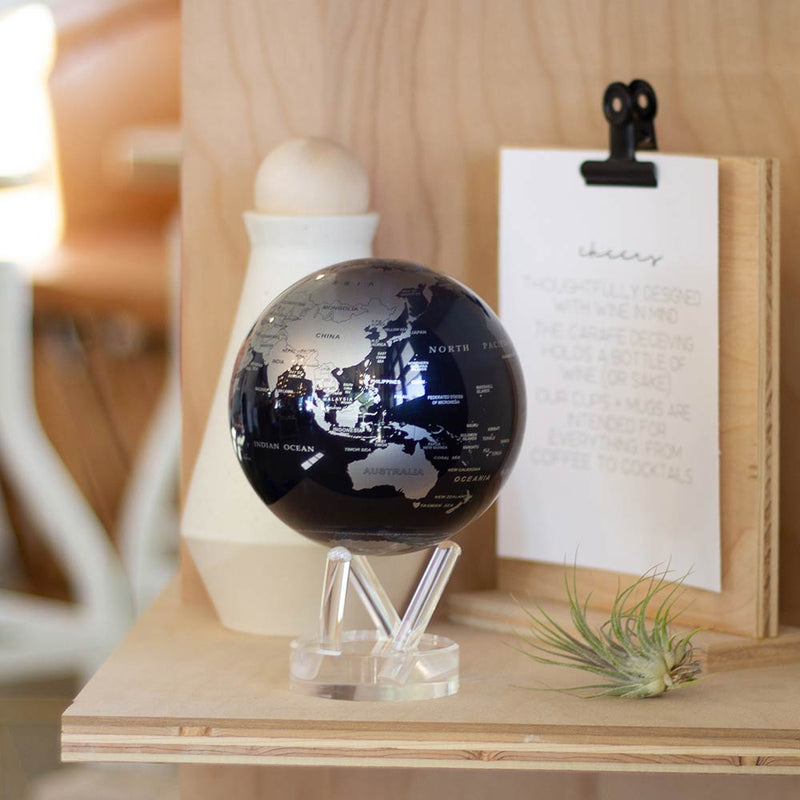 Mova Globe Black and Silver 8.5 inch