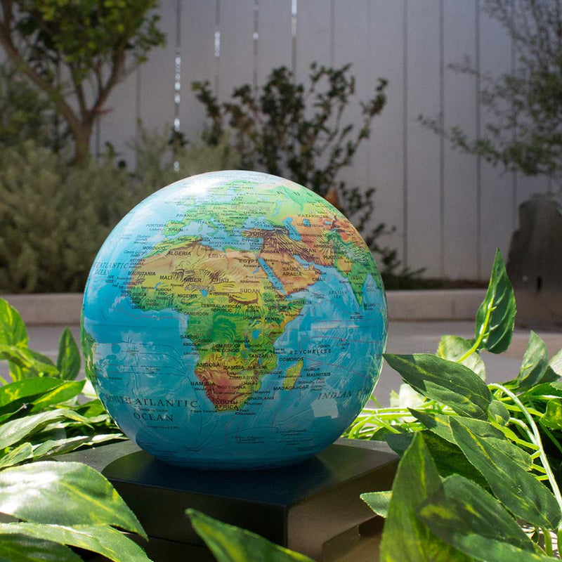 8.5 inch Mova Globe Blue Relief Map 