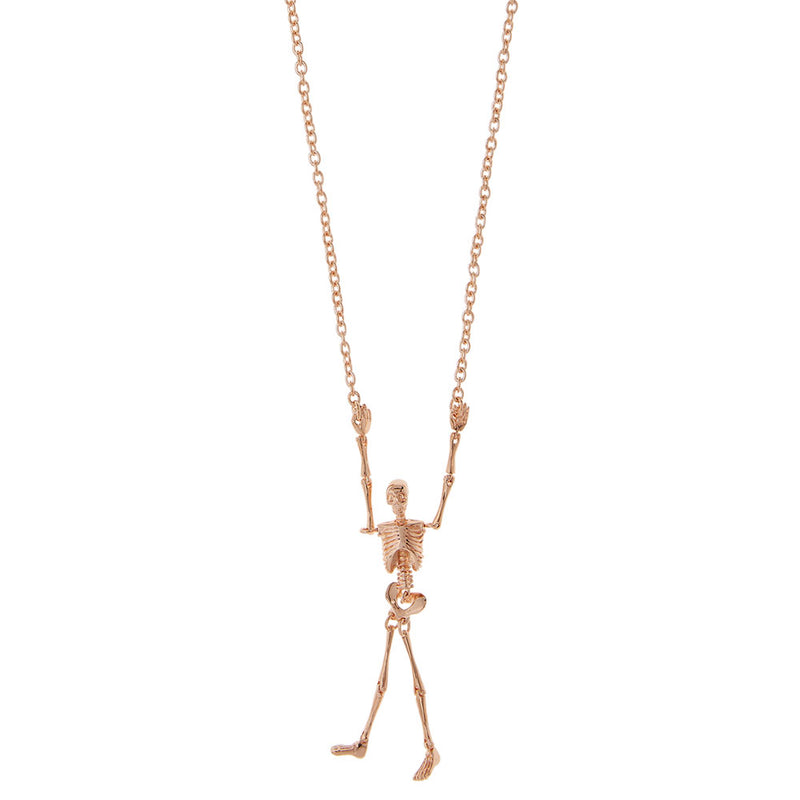Vivienne Westwood Skeleton Necklace, Rose Gold Plated