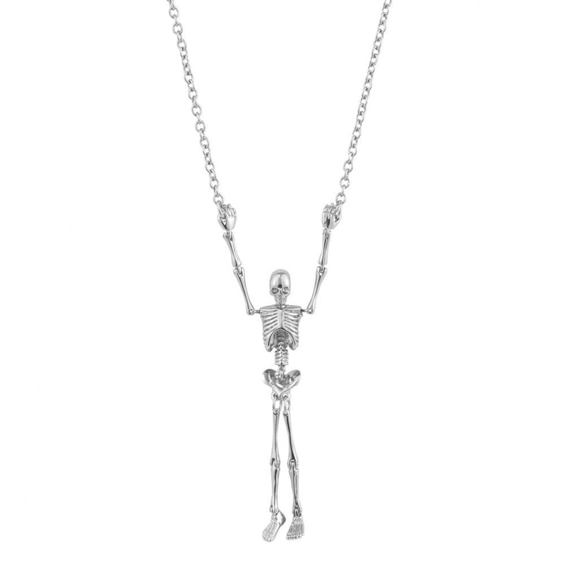 Vivienne Westwood Skeleton Necklace, Rhodium Plated
