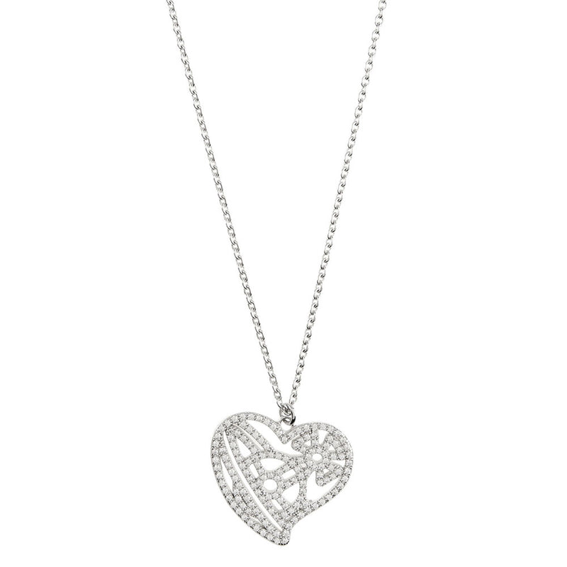 Vivienne Westwood Giuseppa Silver Pendant, Rhodium Plated