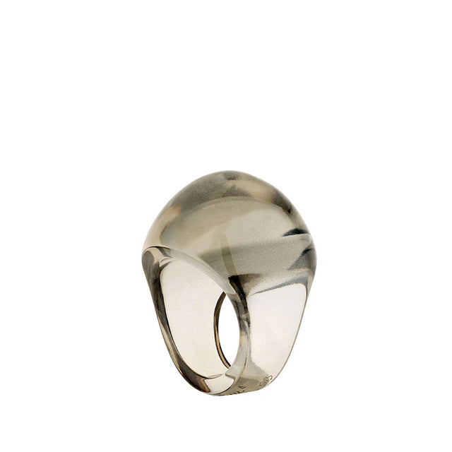 Lalique Cabochon Bronze Ring, Size 59