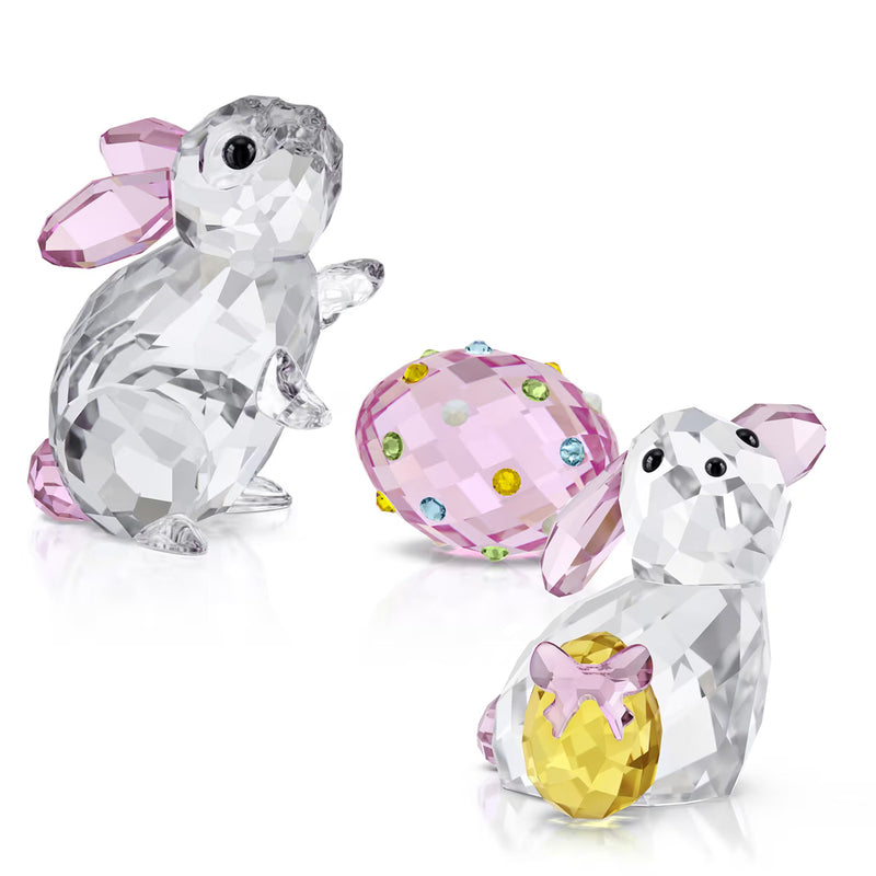 Swarovski Easter Bunny & Rabbit Set