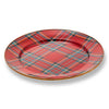 Mackenzie-Childs Tartastic Enamel Charger, Red
