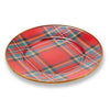 Mackenzie-Childs Tartastic Enamel Dinner Plate, Red