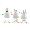 Mackenzie-Childs Patience Brewster Marshmallow Rabbit Ornaments, Set of 3