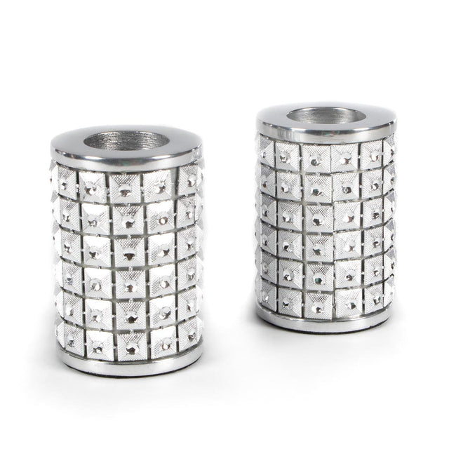 Mackenzie-Childs Studded Candle Holders, Silver, Set of 2