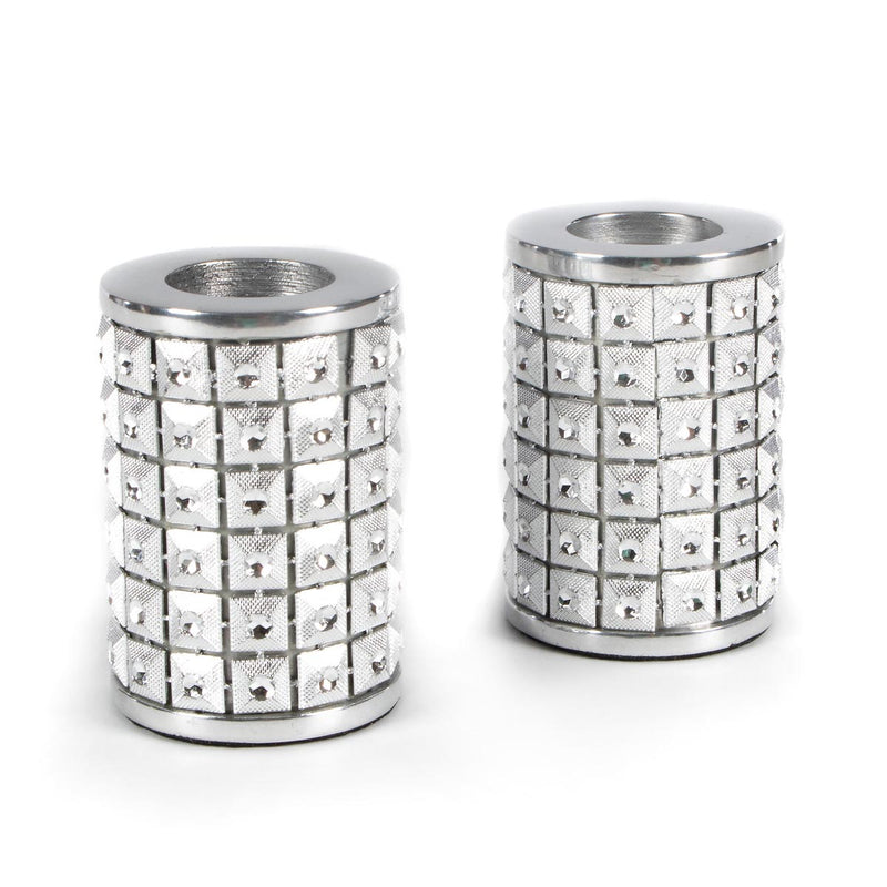 Mackenzie-Childs Studded Candle Holders, Silver, Set of 2