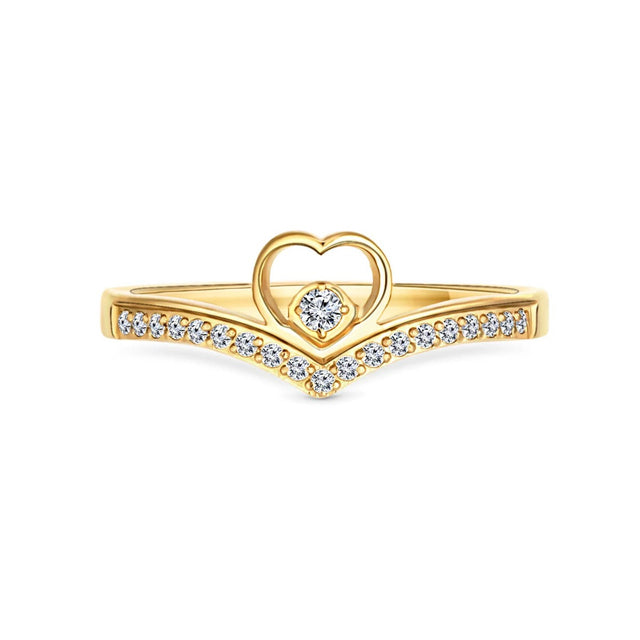 Amori Cherish Ring, Gold, Size 6