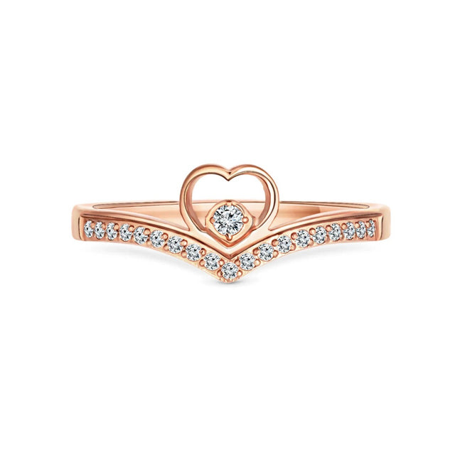 Amori Cherish Ring, Rose Gold, Size 6