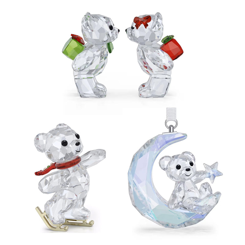 Swarovski Christmas Kris Bear Set