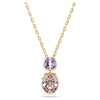 Swarovski Chroma pendant, Mixed cuts, Multicoloured, Gold-tone plated
