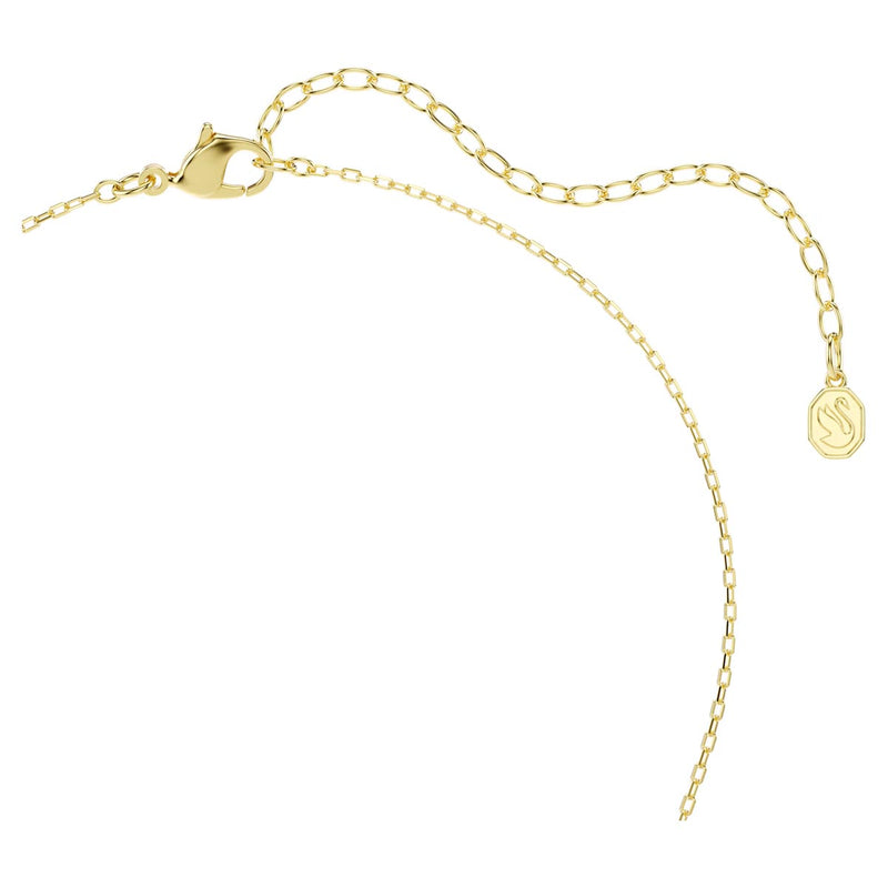 Swarovski Chroma pendant, Mixed cuts, Multicoloured, Gold-tone plated