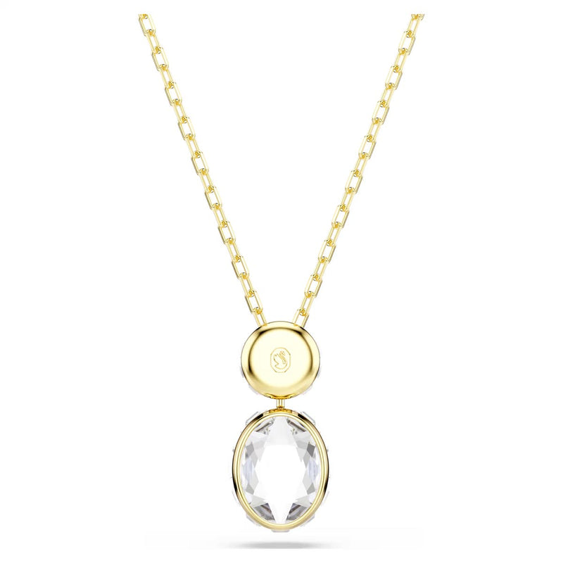 Swarovski Chroma pendant, Mixed cuts, Multicoloured, Gold-tone plated