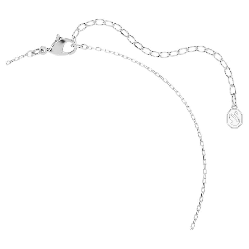 Swarovski Chroma pendant, Mixed cuts, Multicoloured, Rhodium plated