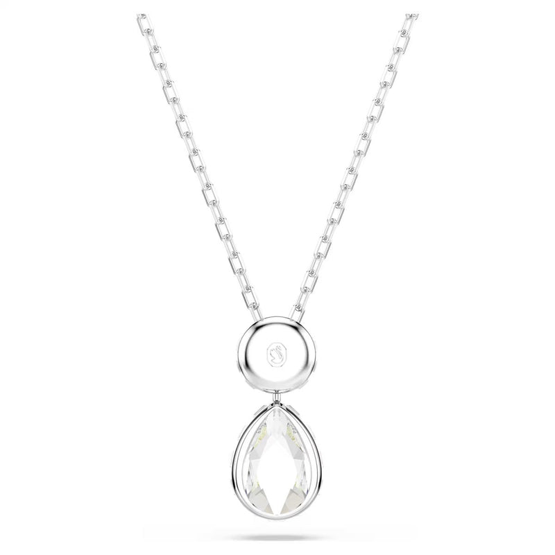 Swarovski Chroma pendant, Mixed cuts, Multicoloured, Rhodium plated