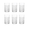 Klimchi Clear Hobnail Tumblers (set of 6)
