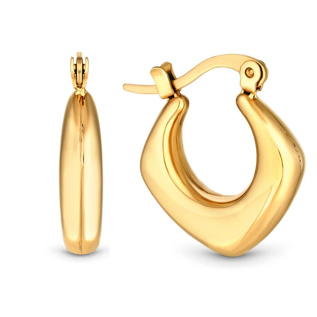 Amori Clip Earrings, Gold