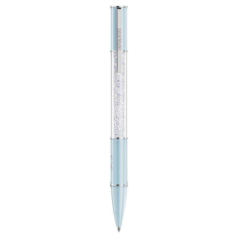 Swarovski Crystal Society Crystalline ballpoint pen, Blue, Chrome plated