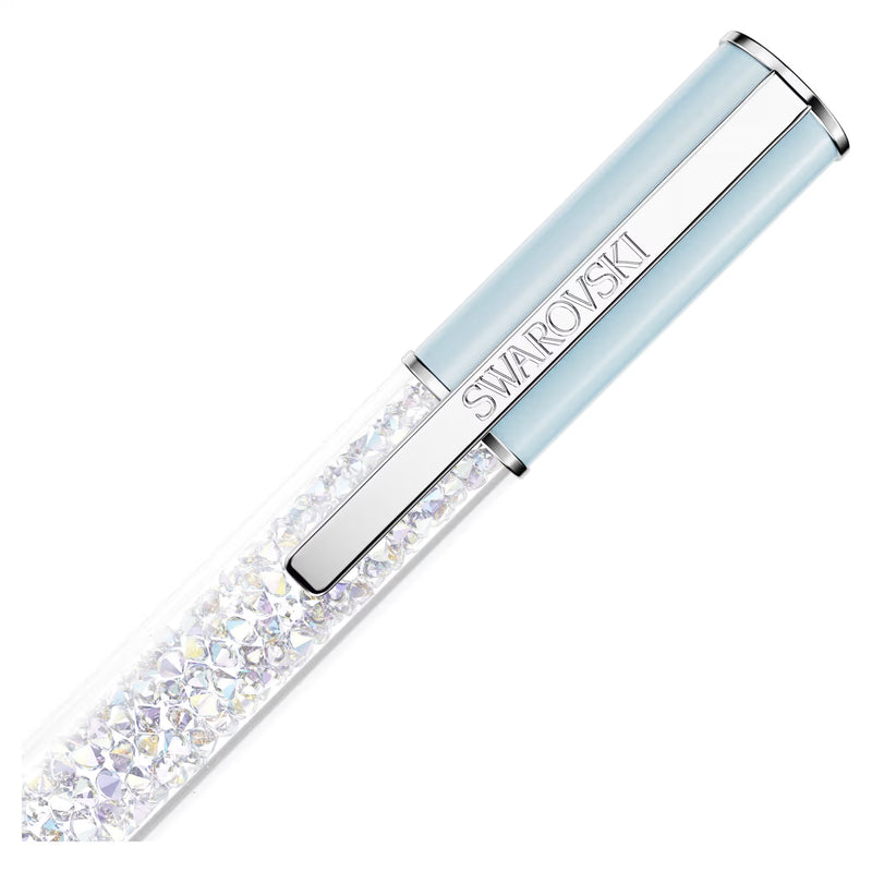 Swarovski Crystal Society Crystalline ballpoint pen, Blue, Chrome plated