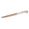 Swarovski Crystalline ballpoint pen, Swan, Rose gold-tone plated