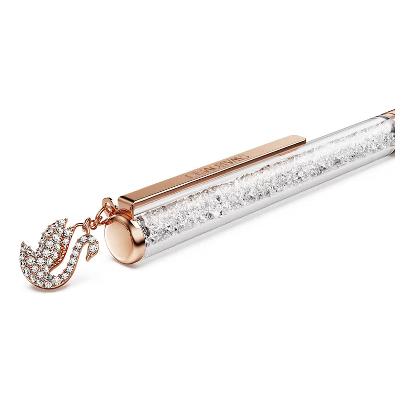 Swarovski Crystalline ballpoint pen, Swan, Rose gold-tone plated
