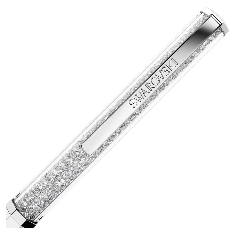 Swarovski Crystalline ballpoint pen, White lacquered, Chrome plated