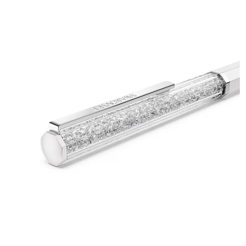 Swarovski Crystalline ballpoint pen, White lacquered, Chrome plated