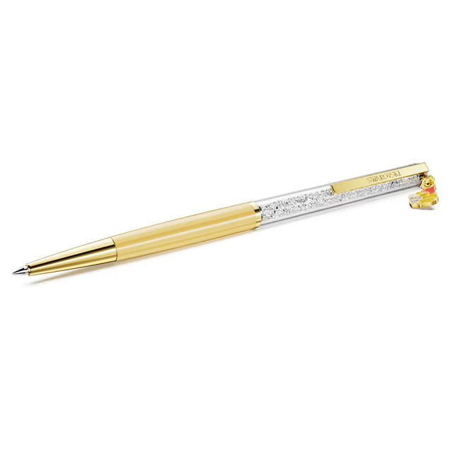 Swarovski Crystalline ballpoint pen, Winnie the Pooh, Yellow lacquered, gold-tone plated