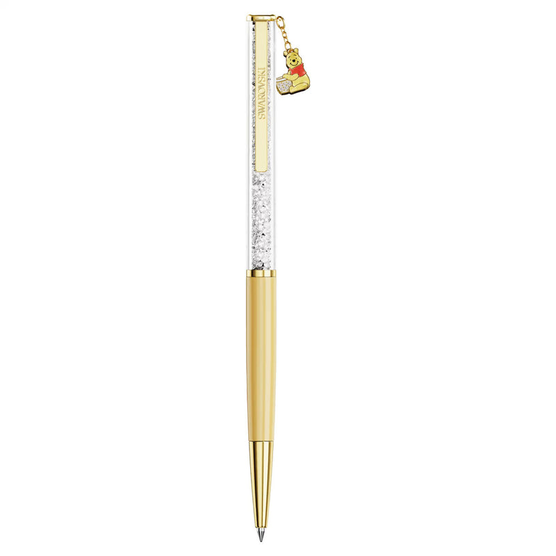 Swarovski Crystalline ballpoint pen, Winnie the Pooh, Yellow lacquered, gold-tone plated