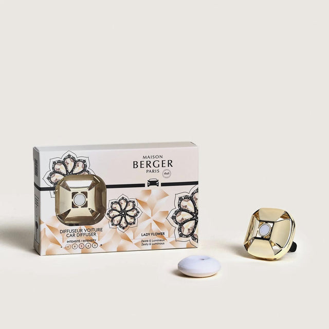 Lady Flower Car Diffuser, Gold