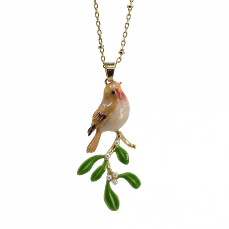 Bill Skinner Robin Mistletoe Pendant

