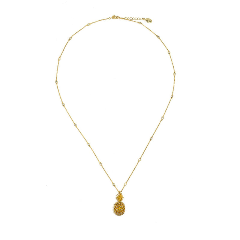Bill Skinner Pineapple Crystal Long Pendant
#2
